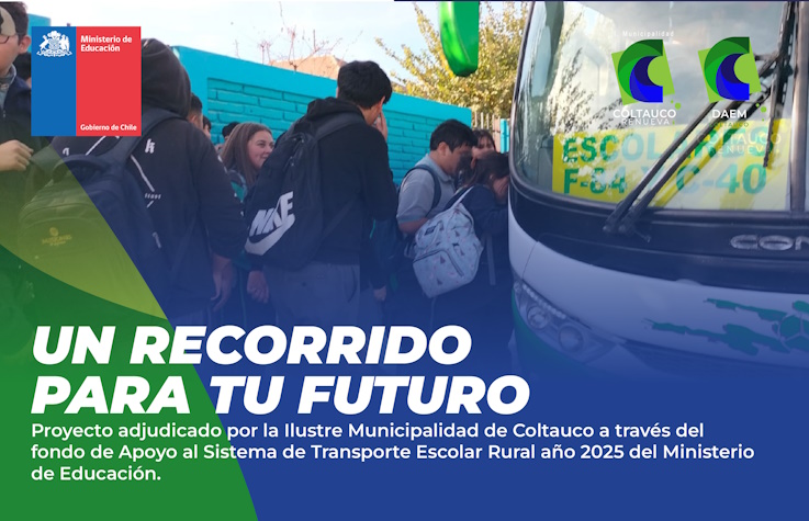 COLTAUCO SE ADJUDICA PROYECTO DE TRANSPORTE PARA ALUMNOS DE SUS ESCUELAS RURALES