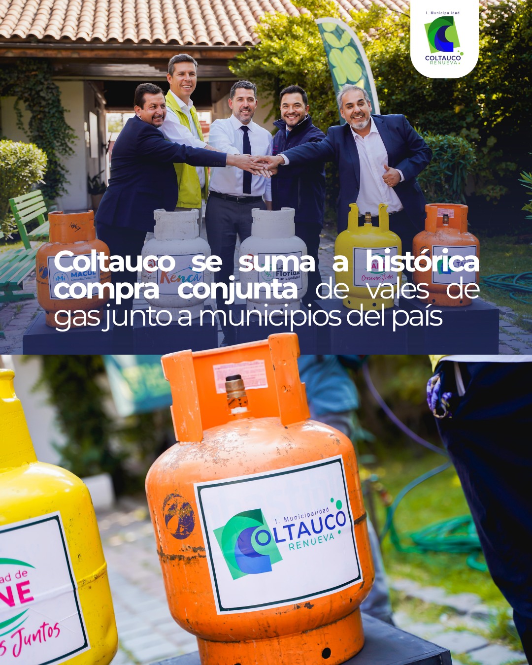 Coltauco se suma a histórica compra conjunta de vales de gas junto a municipios del país