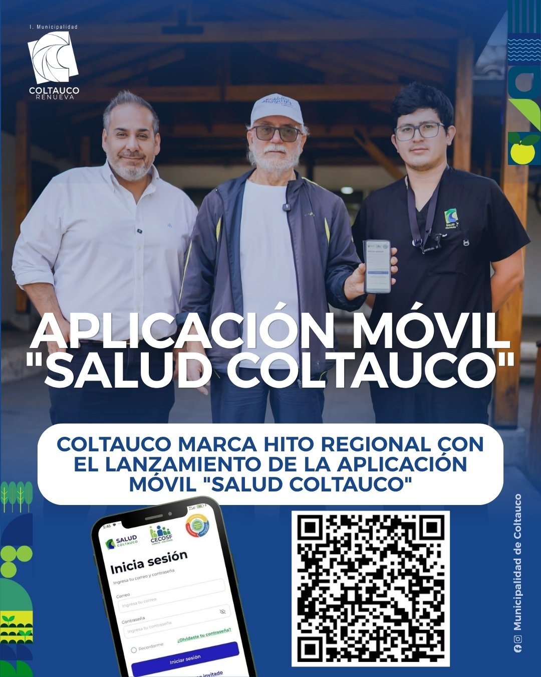 Coltauco marca hito regional con el lanzamiento de la aplicación móvil "Salud Coltauco"