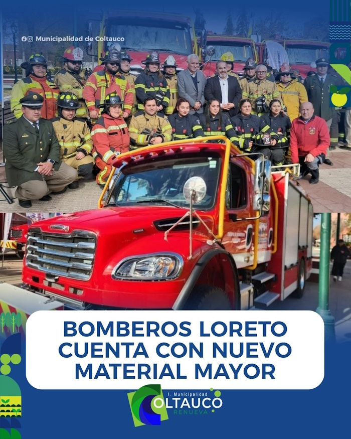 Bomberos de la Región de O’Higgins reciben ocho nuevos carros 4x4 de alta tecnología