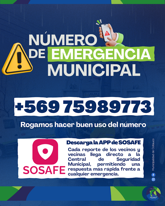 Frente a las lluvias, en Coltauco nos cuidamos entre todos