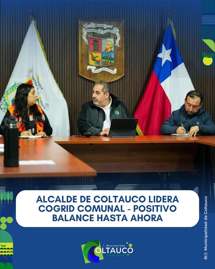 Municipio de Coltauco y servicios de emergencia se despliegan en terreno tras constitución de COGRID