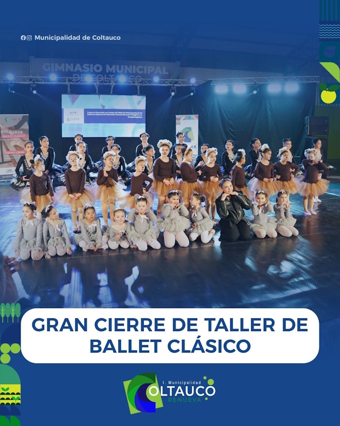 ¡GRAN CIERRE DEL TALLER DE BALLET CLÁSICO EN COLTAUCO!