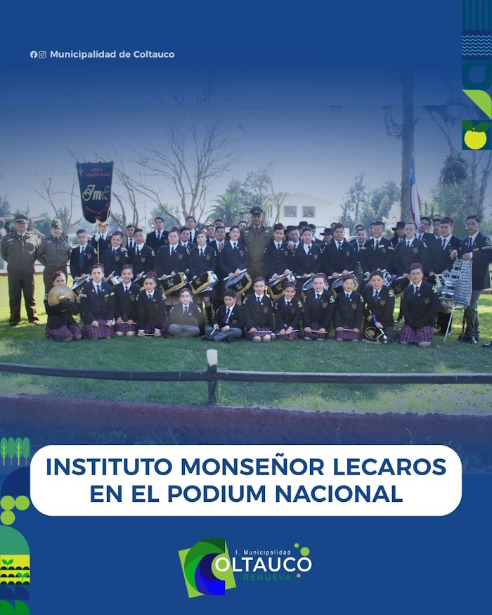 Banda de Guerra del Instituto Monseñor Lecaros de Coltauco obtiene el tercer lugar en Campeonato Nacional