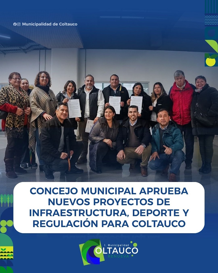 Concejo Municipal aprueba nuevos proyectos de infraestructura, deporte y regulación para Coltauco